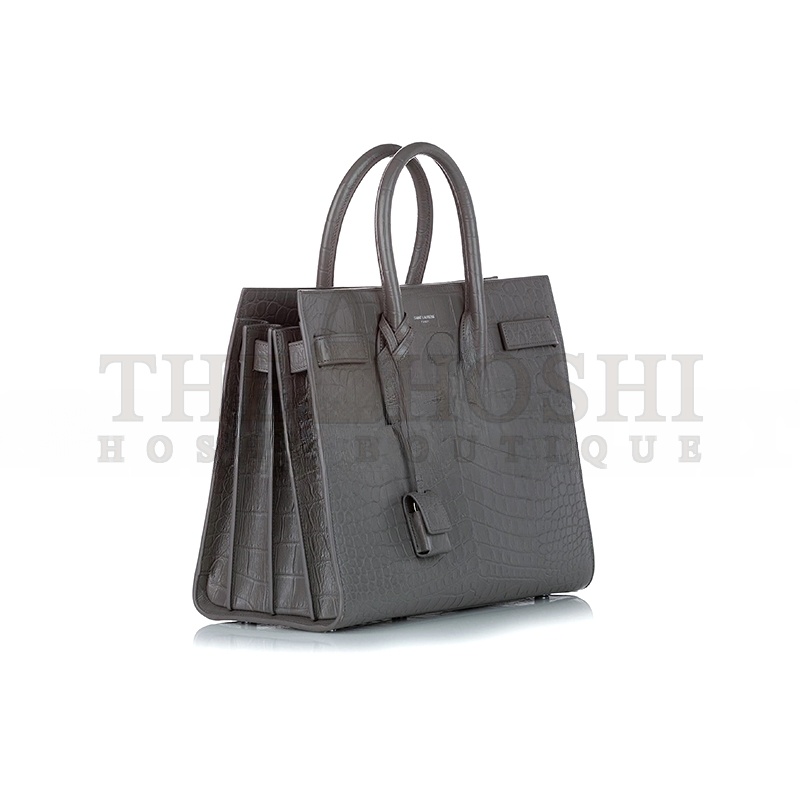 Y51 SAC DE JOUR EMBOSSED LEATHER SATCHEL GREY 378299DND1N1202 (22*18*10.5cm) Master Quality